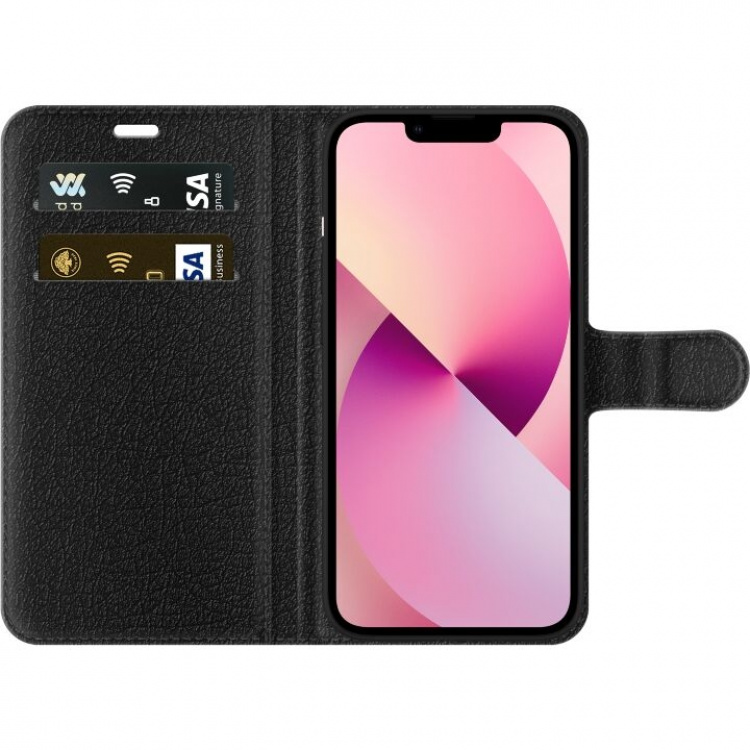 Portemonnee-hoesje voor Apple iPhone 13 mini met Vurig zijde ontwerp