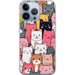 Mobiele hoes voor Apple iPhone 13 Pro met Kattenpatroon ontwerp