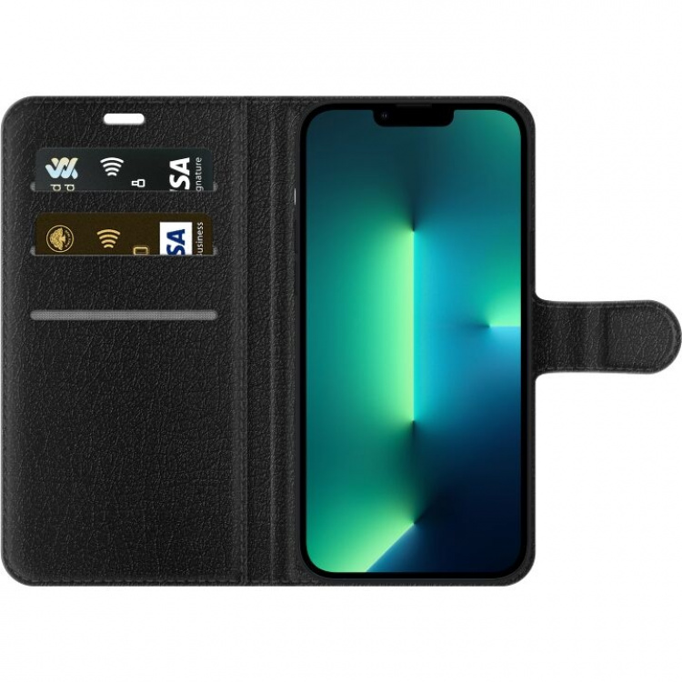 Portemonnee-hoesje voor Apple iPhone 13 Pro Max met Glasachtig ontwerp Portemonnee-hoesje voor Apple iPhone 13 Pro Max met Glasachtig ontwerp