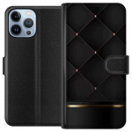 Portemonnee-hoesje voor Apple iPhone 13 Pro Max met Luxe lijn ontwerp Portemonnee-hoesje voor Apple iPhone 13 Pro Max met Luxe lijn ontwerp