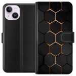 Portemonnee-hoesje voor Apple iPhone 14 met Luxe Patroon ontwerp Portemonnee-hoesje voor Apple iPhone 14 met Luxe Patroon ontwerp