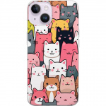 Mobiele hoes voor Apple iPhone 14 met Kattenpatroon ontwerp Mobiele hoes voor Apple iPhone 14 met Kattenpatroon ontwerp