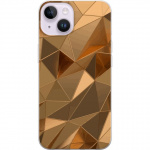 Mobiele hoes voor Apple iPhone 14 met 3D Goud ontwerp