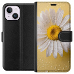 Portemonnee-hoesje voor Apple iPhone 14 Plus met Porseleinbloem ontwerp