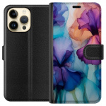 Portemonnee-hoesje voor Apple iPhone 14 Pro Max met Magische bloemen ontwerp