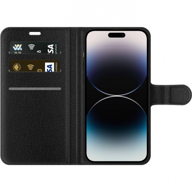 Portemonnee-hoesje voor Apple iPhone 14 Pro Max met Blije Hond ontwerp