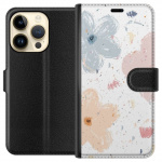 Portemonnee-hoesje voor Apple iPhone 15 Pro met Bloemen ontwerp