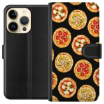 Portemonnee-hoesje voor Apple iPhone 15 Pro met Pizza ontwerp Portemonnee-hoesje voor Apple iPhone 15 Pro met Pizza ontwerp