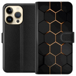 Portemonnee-hoesje voor Apple iPhone 15 Pro met Luxe Patroon ontwerp