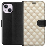Portemonnee-hoesje voor Apple iPhone 15 Plus met Goudglans ontwerp Portemonnee-hoesje voor Apple iPhone 15 Plus met Goudglans ontwerp