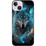 Mobiele hoes voor Apple iPhone 15 Plus met Wolf ontwerp