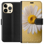 Portemonnee-hoesje voor Apple iPhone 15 Pro Max met Porseleinbloem ontwerp