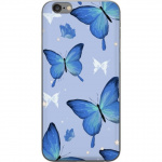 Mobiele hoes voor Apple iPhone 6s Plus met Blauwe vlinders ontwerp