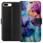 Portemonnee-hoesje voor Apple iPhone 7 Plus met Magische bloemen ontwerp Portemonnee-hoesje voor Apple iPhone 7 Plus met Magische bloemen ontwerp