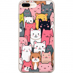 Mobiele hoes voor Apple iPhone 7 Plus met Kattenpatroon ontwerp Mobiele hoes voor Apple iPhone 7 Plus met Kattenpatroon ontwerp
