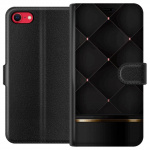 Portemonnee-hoesje voor Apple iPhone SE (2020) met Luxe lijn ontwerp