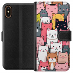 Portemonnee-hoesje voor Apple iPhone X met Kattenpatroon ontwerp