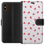 Portemonnee-hoesje voor Apple iPhone X met Aardbeien ontwerp Portemonnee-hoesje voor Apple iPhone X met Aardbeien ontwerp