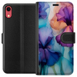 Portemonnee-hoesje voor Apple iPhone XR met Magische bloemen ontwerp Portemonnee-hoesje voor Apple iPhone XR met Magische bloemen ontwerp