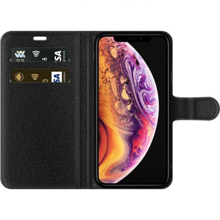 Portemonnee-hoesje voor Apple iPhone XS Max met Aardbeien ontwerp Portemonnee-hoesje voor Apple iPhone XS Max met Aardbeien ontwerp