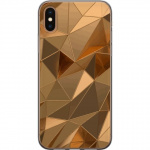 Mobiele hoes voor Apple iPhone XS Max met 3D Goud ontwerp