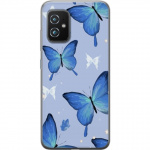 Mobiele hoes voor Asus Zenfone 8 met Blauwe vlinders ontwerp