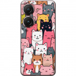 Mobiele hoes voor Asus Zenfone 9 met Kattenpatroon ontwerp