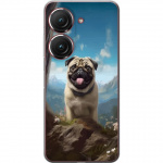 Mobiele hoes voor Asus Zenfone 9 met Blije Hond ontwerp