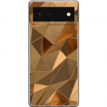 Mobiele hoes voor Google Pixel 6 met 3D Goud ontwerp