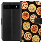 Portemonnee-hoesje voor Google Pixel 6a met Pizza ontwerp