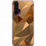 Mobiele hoes voor Honor 20 Pro met 3D Goud ontwerp