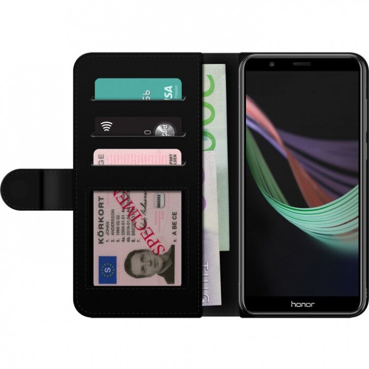 Portemonnee-hoesje voor Huawei P smart met Metallic patroon ontwerp