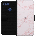 Portemonnee-hoesje voor Huawei P smart met Roze Hart ontwerp