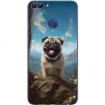 Mobiele hoes voor Huawei P smart met Blije Hond ontwerp