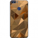 Mobiele hoes voor Huawei P smart met 3D Goud ontwerp