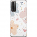 Mobiele hoes voor Huawei P smart 2021 met Bloemen ontwerp