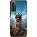 Mobiele hoes voor Huawei P smart 2021 met Blije Hond ontwerp