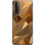 Mobiele hoes voor Huawei P smart 2021 met 3D Goud ontwerp