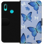 Portemonnee-hoesje voor Huawei P smart 2019 met Blauwe vlinders ontwerp