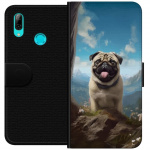 Portemonnee-hoesje voor Huawei P smart 2019 met Blije Hond ontwerp