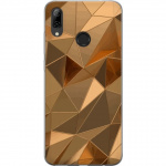 Mobiele hoes voor Huawei P smart 2019 met 3D Goud ontwerp