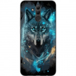 Mobiele hoes voor Huawei Mate 20 lite met Wolf ontwerp