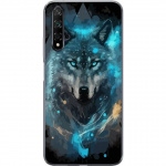 Mobiele hoes voor Huawei nova 5T met Wolf ontwerp