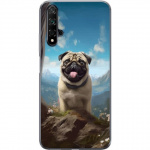 Mobiele hoes voor Huawei nova 5T met Blije Hond ontwerp