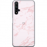 Mobiele hoes voor Huawei nova 5T met Roze Hart ontwerp Mobiele hoes voor Huawei nova 5T met Roze Hart ontwerp
