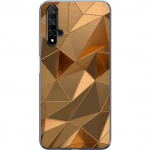 Mobiele hoes voor Huawei nova 5T met 3D Goud ontwerp Mobiele hoes voor Huawei nova 5T met 3D Goud ontwerp