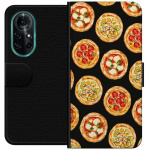 Portemonnee-hoesje voor Huawei nova 8 Pro met Pizza ontwerp