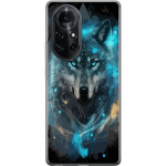 Mobiele hoes voor Huawei nova 8 Pro met Wolf ontwerp