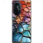 Mobiele hoes voor Huawei nova 8 Pro met Metallic patroon ontwerp
