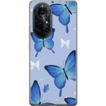 Mobiele hoes voor Huawei nova 8 Pro met Blauwe vlinders ontwerp